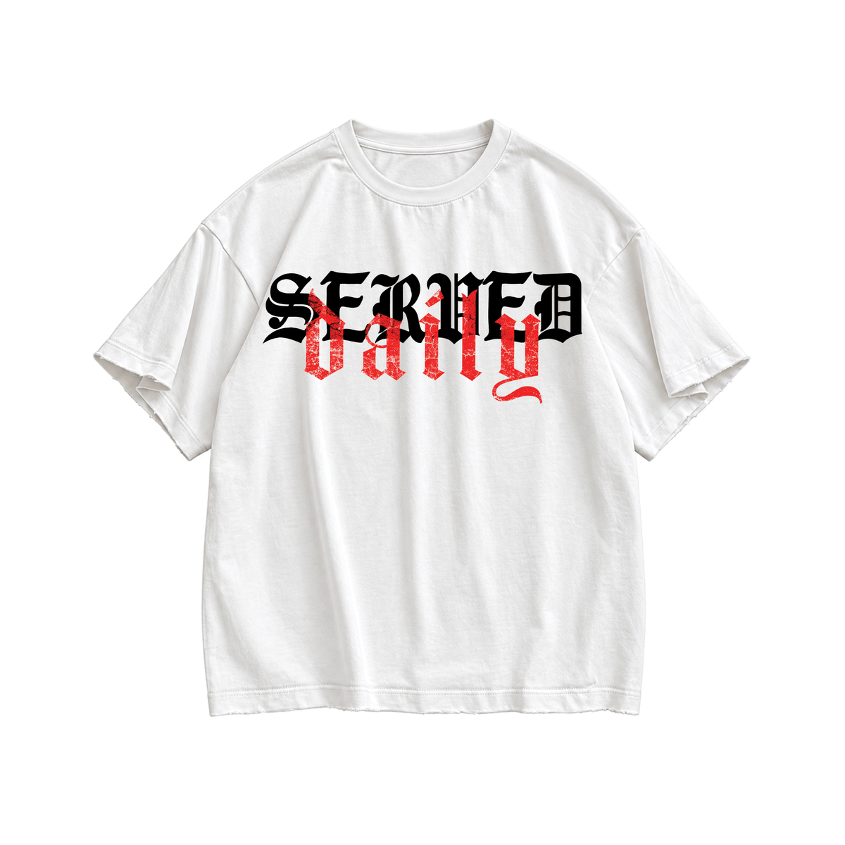 Served Daily Manuscript Tee