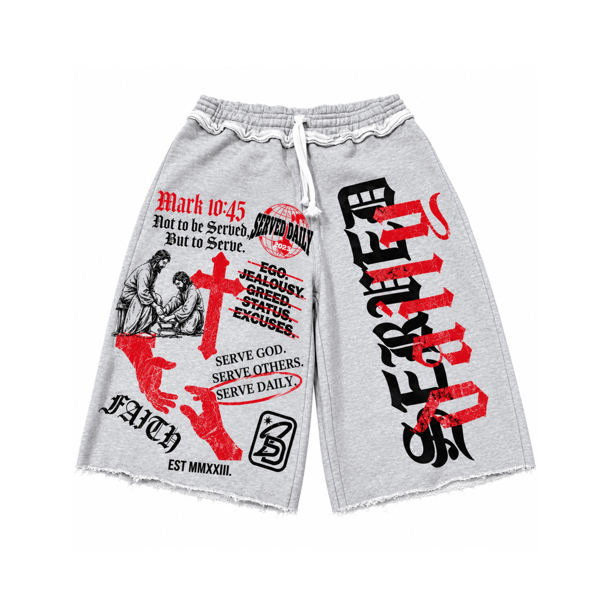 Not To Be Served 3/4 Shorts